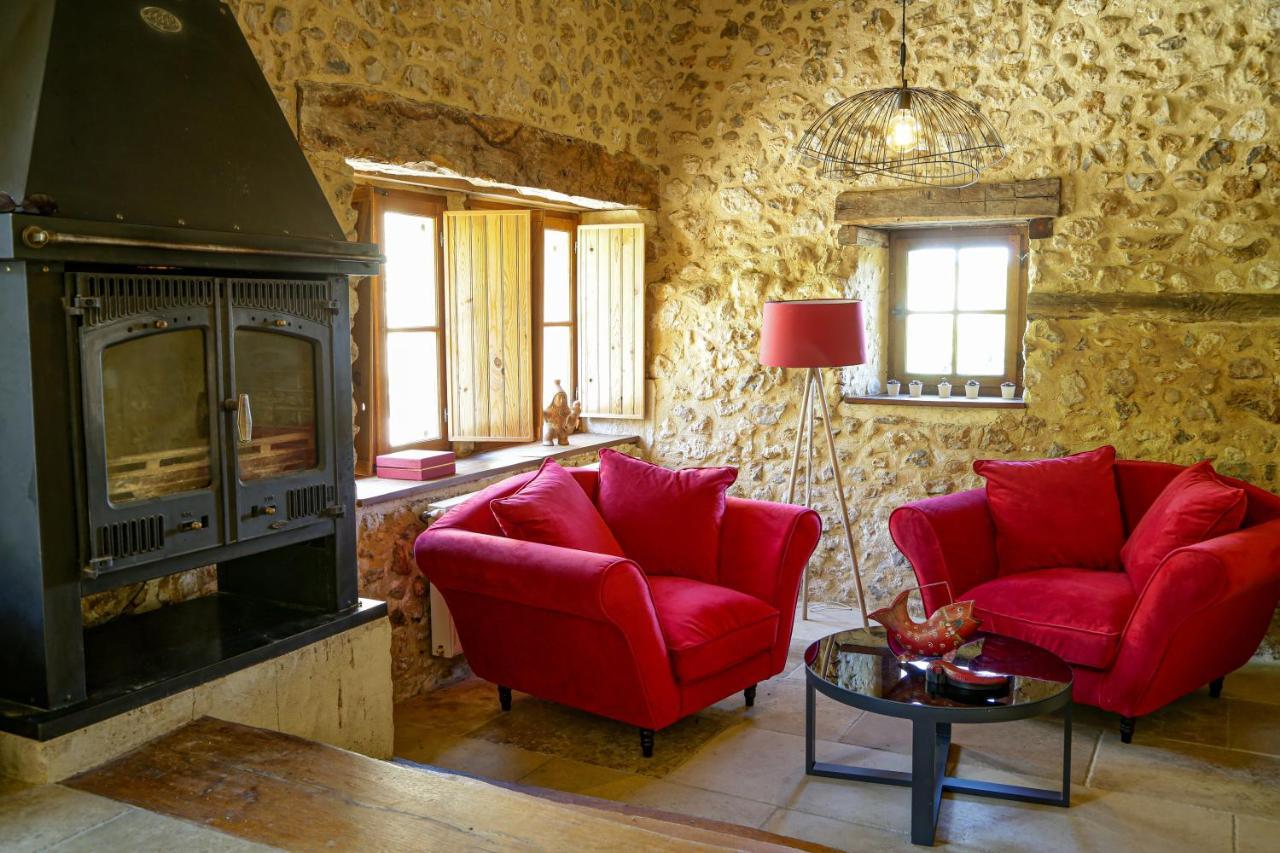 Bed and Breakfast Domaine Du Bourg Salon Exterior foto